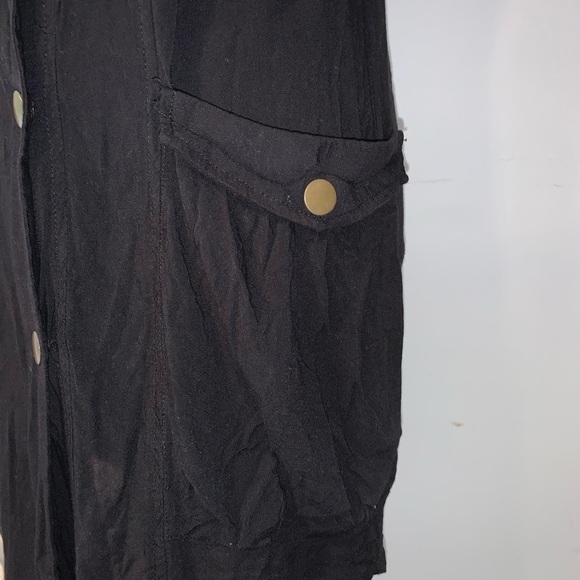 Jack Military-Inspired Black Dress, sz S - Picture 3 of 13